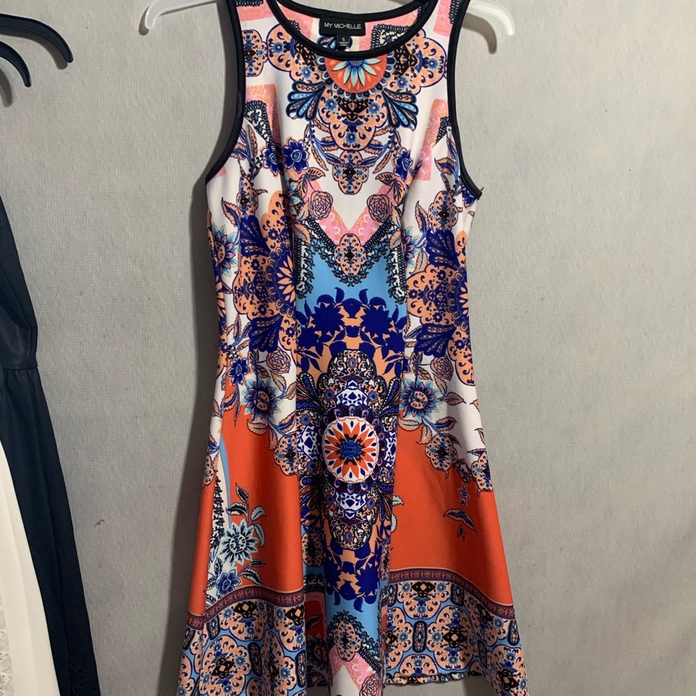 Floral print party dress